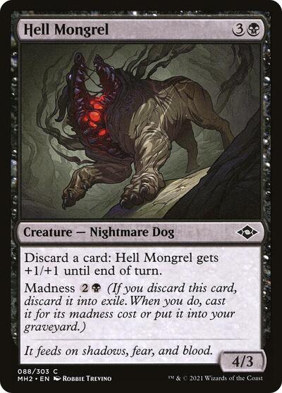 Hell Mongrel (MH2) #88 Common (Lightly Played) Modern Horizons 2 Magic: The Gathering: 2021
