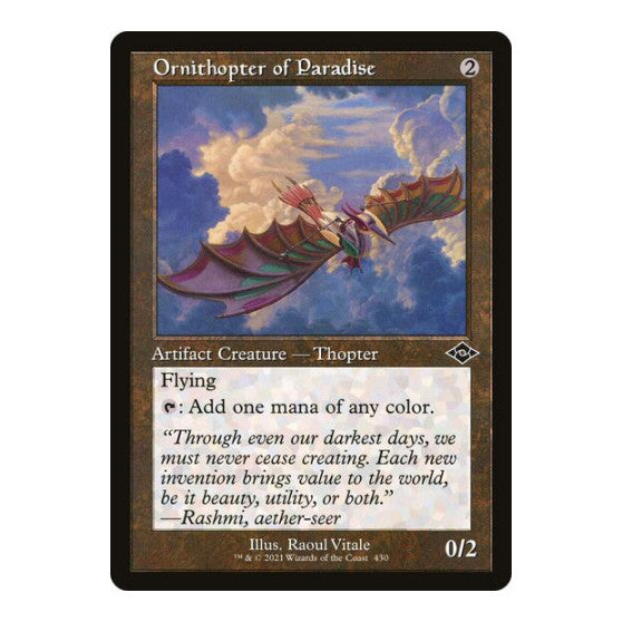 Ornithopter of Paradise Retro Frame (MH2) #430 Common (Lightly Played) Modern Horizons 2 Magic: The Gathering: 2021