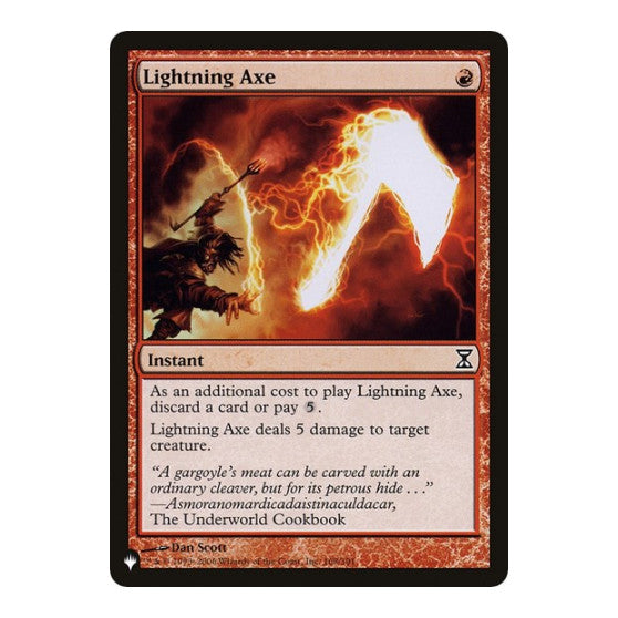 Lightning Axe (LIST) #168/301 Common (Lightly Played) The List Reprints Magic: The Gathering: 2026