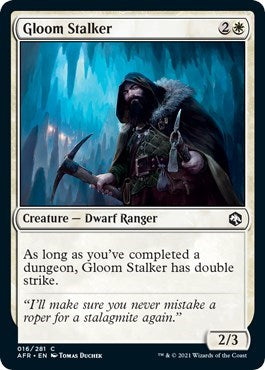 Gloom Stalker (AFR) #16 Common Adventures in the Forgotten Realms Magic: The Gathering: 2021