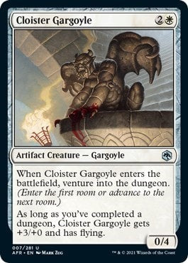 Cloister Gargoyle (AFR) #7 Uncommon Adventures in the Forgotten Realms Magic: The Gathering: 2021