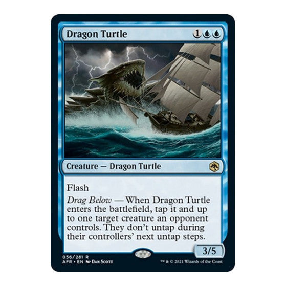 Dragon Turtle (AFR) #56 Rare (Lightly Played) Adventures in the Forgotten Realms Magic: The Gathering: 2021