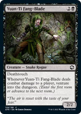 2021 Magic: Adventures in the Forgotten Realms (AFR) - Yuan Ti Fang Blade (#128, Common)