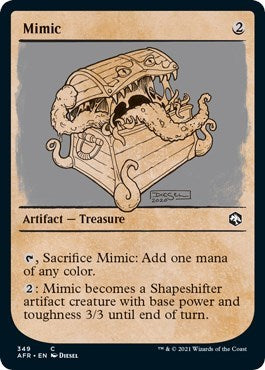 Mimic Showcase (AFR) #349 Common Adventures in the Forgotten Realms Magic: The Gathering: 2021