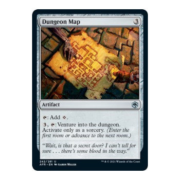 Dungeon Map (AFR) #242 Uncommon Adventures in the Forgotten Realms Magic: The Gathering: 2021
