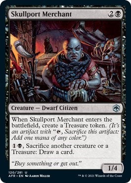 Skullport Merchant (AFR) #120 Uncommon (Lightly Played) Adventures in the Forgotten Realms Magic: The Gathering: 2021
