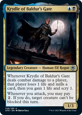 Krydle of Baldurs Gate (AFR) #226 Uncommon Adventures in the Forgotten Realms Magic: The Gathering: 2021
