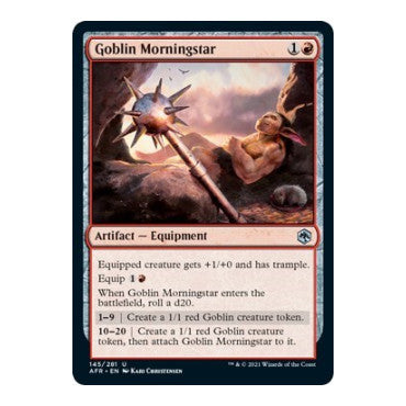 Goblin Morningstar (AFR) #145 Uncommon Adventures in the Forgotten Realms Magic: The Gathering: 2021