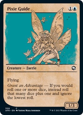 Pixie Guide Showcase (AFR) #309 Common (Moderately Played) Adventures in the Forgotten Realms Magic: The Gathering: 2021