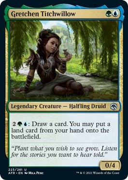 Gretchen Titchwillow (AFR) #223 Uncommon (Moderately Played) Adventures in the Forgotten Realms Magic: The Gathering: 2021