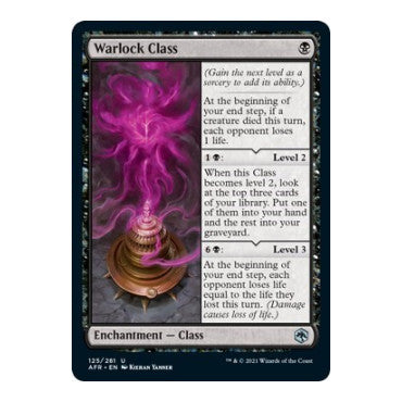 Warlock Class (AFR) #125 Uncommon (Lightly Played) Adventures in the Forgotten Realms Magic: The Gathering: 2021