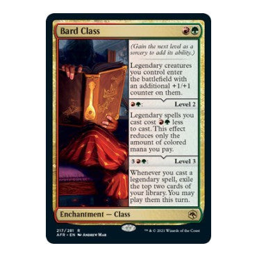 Bard Class (AFR) #217 Rare Adventures in the Forgotten Realms Magic: The Gathering: 2021
