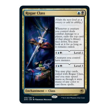 Rogue Class (AFR) #230 Rare (Lightly Played) Adventures in the Forgotten Realms Magic: The Gathering: 2021