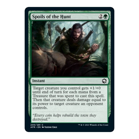 Spoils of the Hunt (AFR) #205 Common Adventures in the Forgotten Realms Magic: The Gathering: 2021