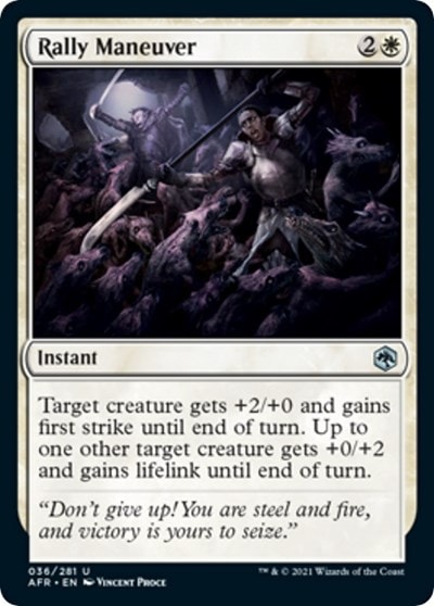 Rally Maneuver (AFR) #36 Uncommon Adventures in the Forgotten Realms Magic: The Gathering: 2021