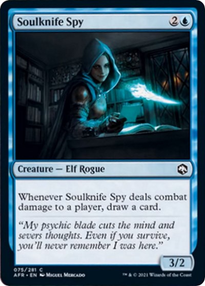 Soulknife Spy (AFR) #75 Common Adventures in the Forgotten Realms Magic: The Gathering: 2021