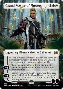 Grand Master of Flowers Borderless (AFR) #282 Mythic Rare (Lightly Played) Adventures in the Forgotten Realms Magic: The Gathering: 2021
