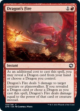 Dragons Fire (AFR) #139 Common Adventures in the Forgotten Realms Magic: The Gathering: 2021