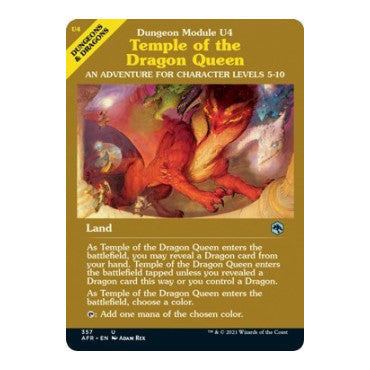 Temple of the Dragon Queen (Dungeon Module) (AFR) #357 Uncommon (Lightly Played) Adventures in the Forgotten Realms Magic: The Gathering: 2021