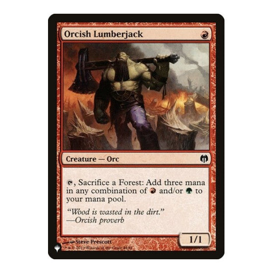 Orcish Lumberjack (LIST) #44/81 Common (Lightly Played) The List Reprints Magic: The Gathering: 2026
