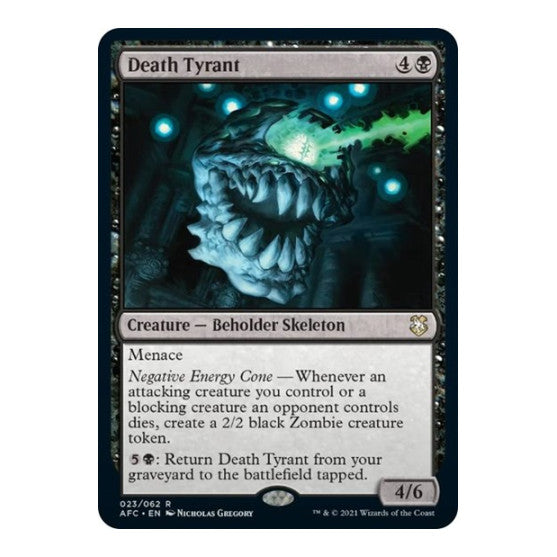 Death Tyrant (AFC) #23 Rare Commander: Adventures in the Forgotten Realms Magic: The Gathering: 2021