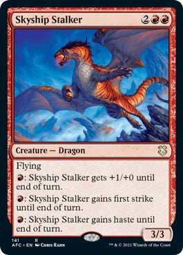 Skyship Stalker (AFC) #141 Rare (Near Mint) Commander: Adventures in the Forgotten Realms Magic: The Gathering: 2021