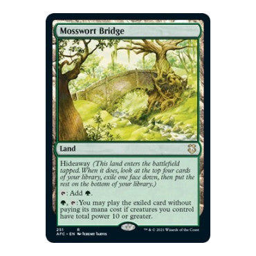 Mosswort Bridge (AFC) #251 Rare (Lightly Played) Commander: Adventures in the Forgotten Realms Magic: The Gathering: 2021