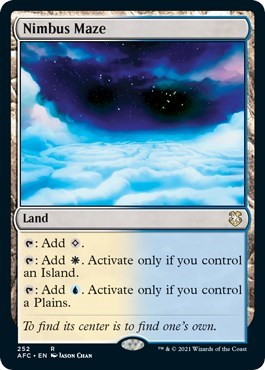 Nimbus Maze (AFC) #252 Rare (Near Mint) Commander: Adventures in the Forgotten Realms Magic: The Gathering: 2021