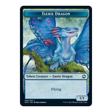 Faerie Dragon Token (AFR) #4 Token (Lightly Played) Adventures in the Forgotten Realms Magic: The Gathering: 2021