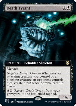 Death Tyrant Extended Art (AFC) #292 Rare (Lightly Played) Commander: Adventures in the Forgotten Realms Magic: The Gathering: 2021