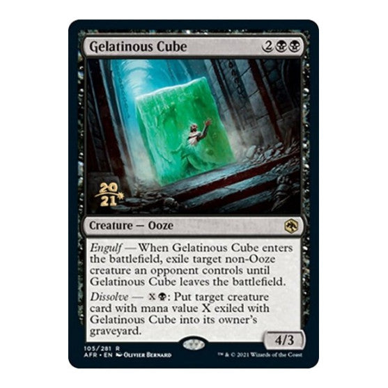 Gelatinous Cube (PRE) #105 Rare (Foil Near Mint) Prerelease Cards Magic: The Gathering: 2026