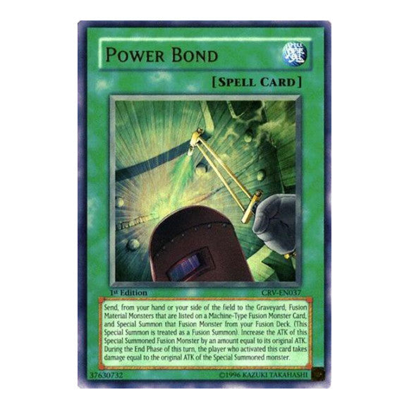 Power Bond (CRV) #CRV-EN037 Ultra Rare (1st Edition Heavily Played) Cybernetic Revolution YuGiOh: 2005