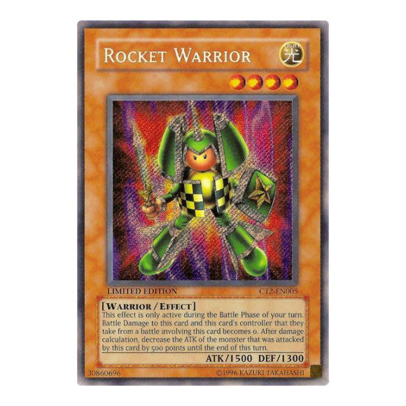Rocket Warrior (CT2) #CT2-EN005 Secret Rare (Limited Moderately Played) 2005 Collectors Tin YuGiOh: 2005