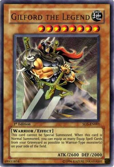 Gilford the Legend (SD5) #SD5-EN001 Ultra Rare (1st Edition Lightly Played) Structure Deck: Warrior's Triumph YuGiOh: 2005