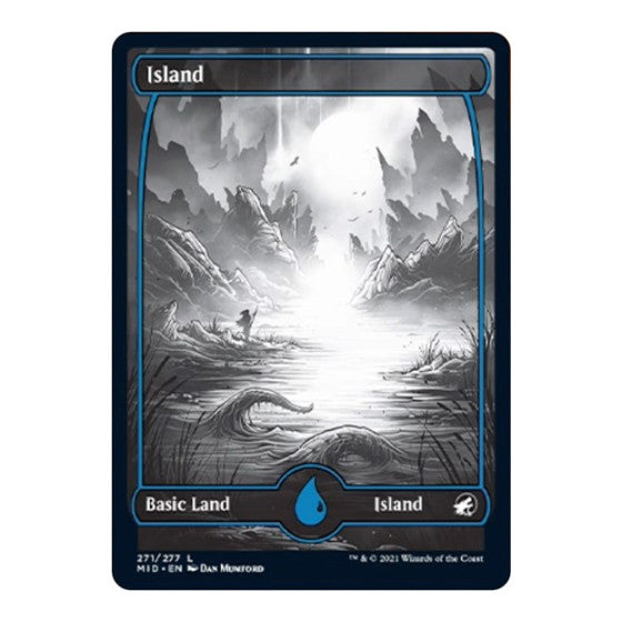 Island (271) (MID) #271 Land (Lightly Played) Innistrad: Midnight Hunt Magic: The Gathering: 2021