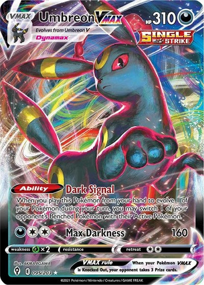 Umbreon VMAX (SWSH07) #095/203 Ultra Rare (Holofoil Near Mint) SWSH07: Evolving Skies Pokemon: 2021