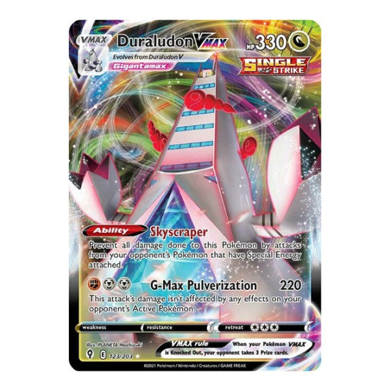 Duraludon VMAX (SWSH07) #123/203 Ultra Rare (Holofoil Near Mint) SWSH07: Evolving Skies Pokemon: 2021