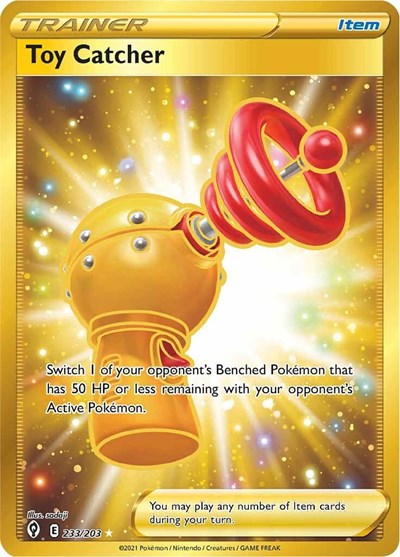 Toy Catcher Secret (SWSH07) #233/203 Secret Rare (Holofoil Near Mint) SWSH07: Evolving Skies Pokemon: 2021