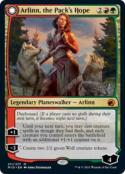 Arlinn the Packs Hope (MID) #211 Mythic Rare (Near Mint) Innistrad: Midnight Hunt Magic: The Gathering: 2021