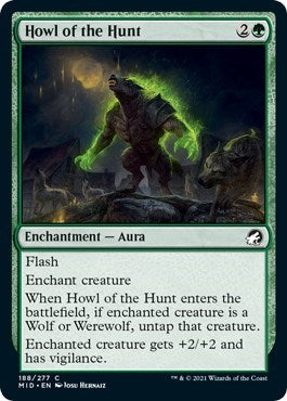 Howl of the Hunt (MID) #188 Common (Lightly Played) Innistrad: Midnight Hunt Magic: The Gathering: 2021