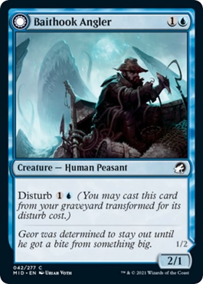 Baithook Angler (MID) #42 Common (Lightly Played) Innistrad: Midnight Hunt Magic: The Gathering: 2021