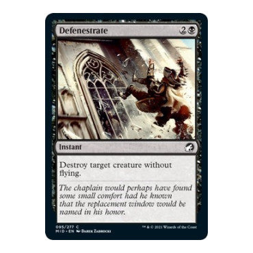 Defenestrate (MID) #95 Common (Lightly Played) Innistrad: Midnight Hunt Magic: The Gathering: 2021