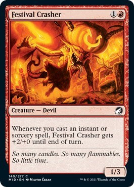 2021 Magic: Innistrad: Midnight Hunt (MID) - Festival Crasher (#140, Common) (Lightly Played)