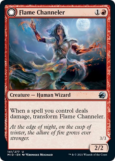 Flame Channeler (MID) #141 Uncommon (Lightly Played) Innistrad: Midnight Hunt Magic: The Gathering: 2021