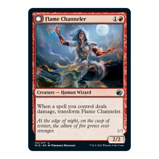 Flame Channeler (MID) #141 Uncommon Innistrad: Midnight Hunt Magic: The Gathering: 2021