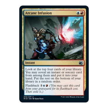 Arcane Infusion (MID) #210 Uncommon (Lightly Played) Innistrad: Midnight Hunt Magic: The Gathering: 2021