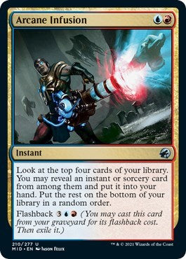 Arcane Infusion (MID) #210 Uncommon (Lightly Played) Innistrad: Midnight Hunt Magic: The Gathering: 2021