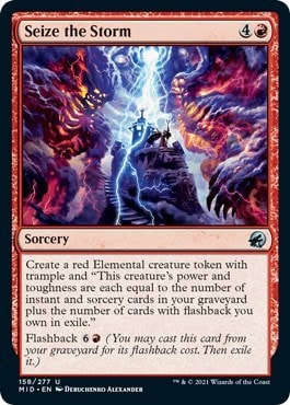 Seize the Storm (MID) #158 Uncommon Innistrad: Midnight Hunt Magic: The Gathering: 2021