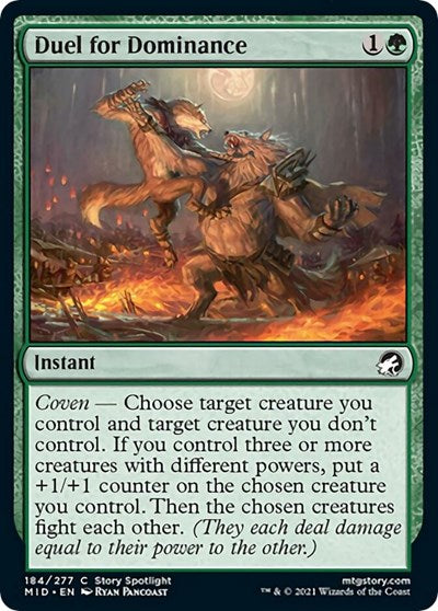 2021 Magic: Innistrad: Midnight Hunt (MID) - Duel for Dominance (#184, Common)