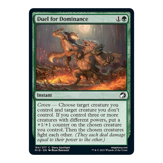 Duel for Dominance (MID) #184 Common Innistrad: Midnight Hunt Magic: The Gathering: 2021